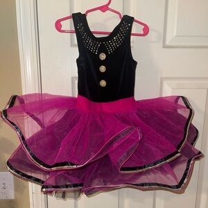 Weissman Black and Pink Kids Dance Costume